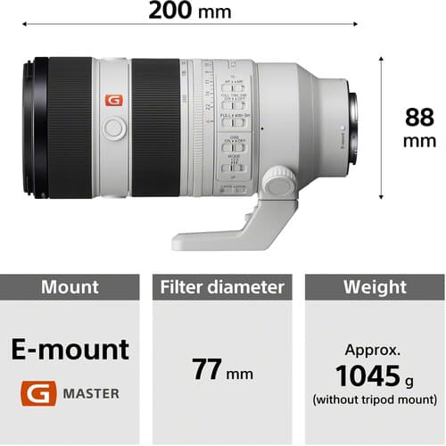 SONY GM OSS II Lense FE 70-200mm F2.8 - Modern Electronics